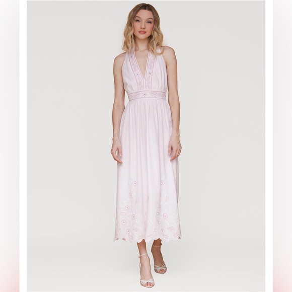 Avec Les Filles Dresses & Skirts - Avec Les Filles Embroidered Cotton Midi Dress